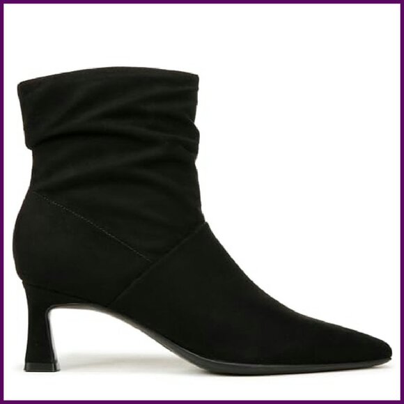 Slouchy Ankle Booties with Side Zip, 2 1/8 Inch Heel, Water-Repellent - Picture 7 of 8